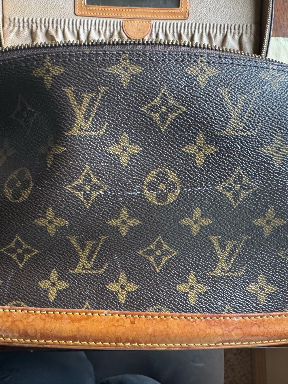 Louis Vuitton Monogram Canvas Shoulder Bag - Brown/ Tan - Picture 11 of 16